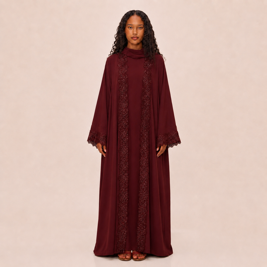 F-Ruby Majesty Abaya